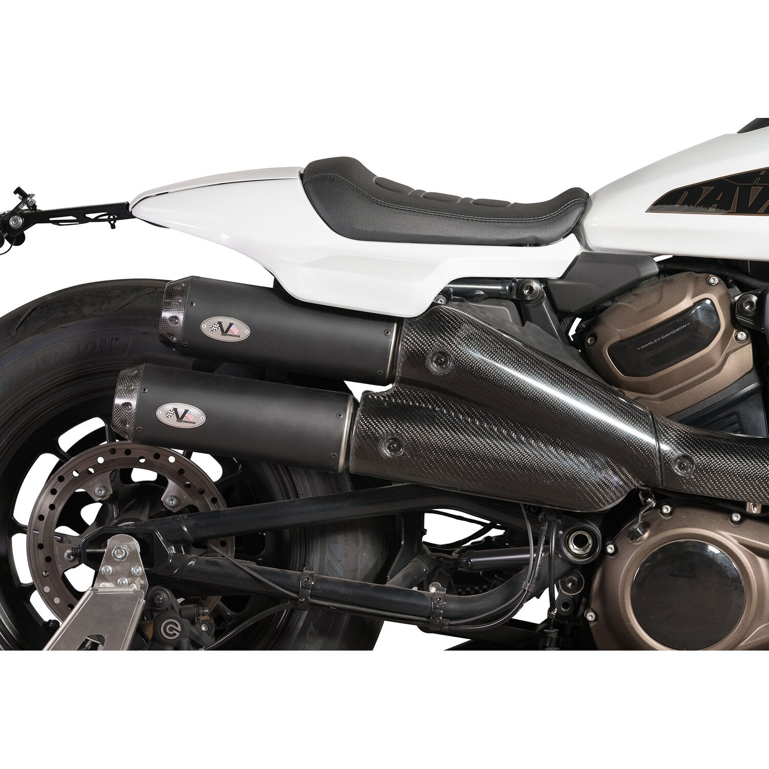 V Performance 2-2 muffler set Sportster S - Black