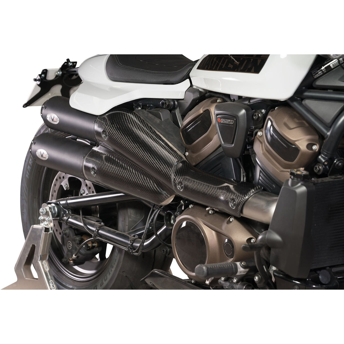 V Performance 2-2 muffler set Sportster S - Black