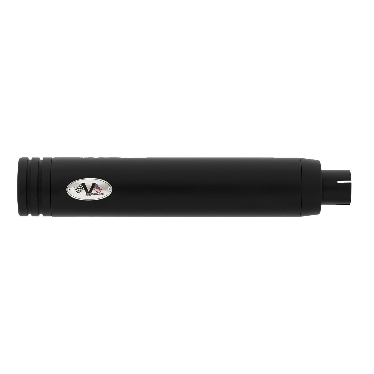 V Performance 'Double Ring' slip-on muffler set - Black