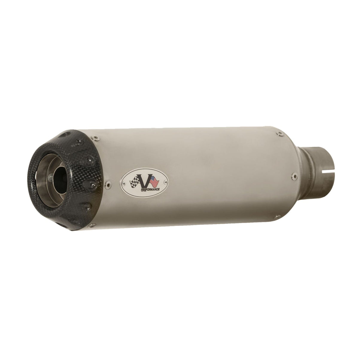 V Performance 'Tracker' slip-on muffler set Fat Bob - Satin