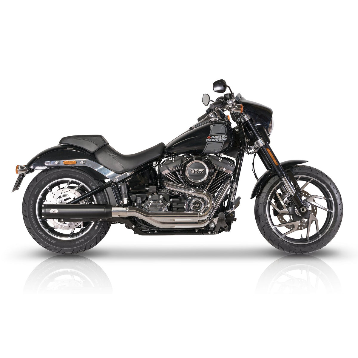 V Performance Revolver slip-on muffler Sport Glide - Black