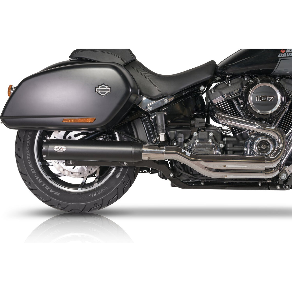 V Performance Revolver slip-on muffler Sport Glide - Black