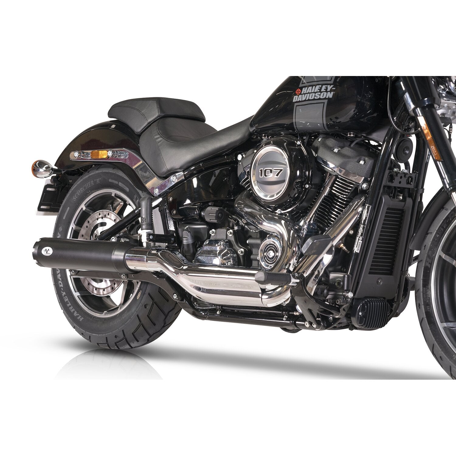 V Performance Revolver slip-on muffler Sport Glide - Black