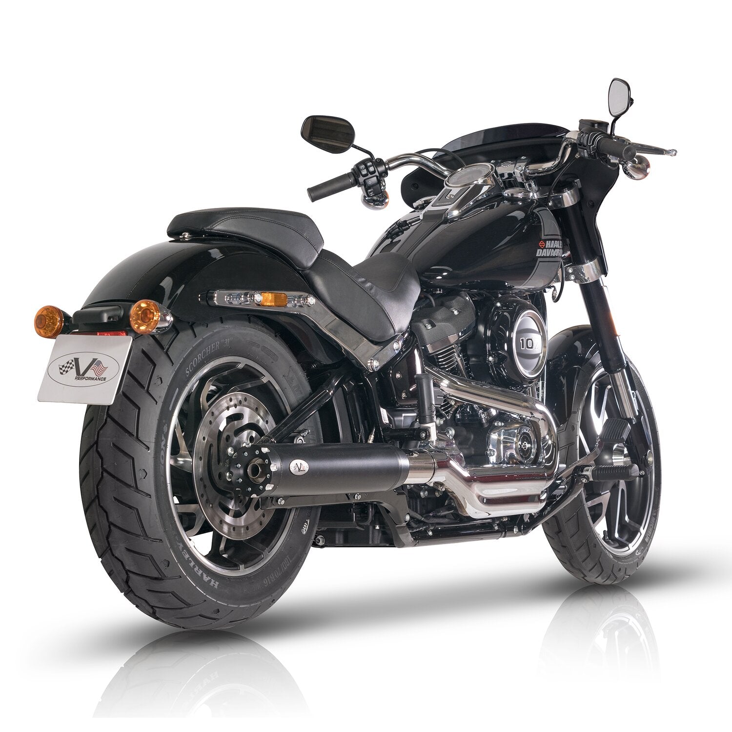 V Performance Revolver slip-on muffler Sport Glide - Black