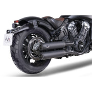V Performance Chubby 90mm slip-on muffler set - Black