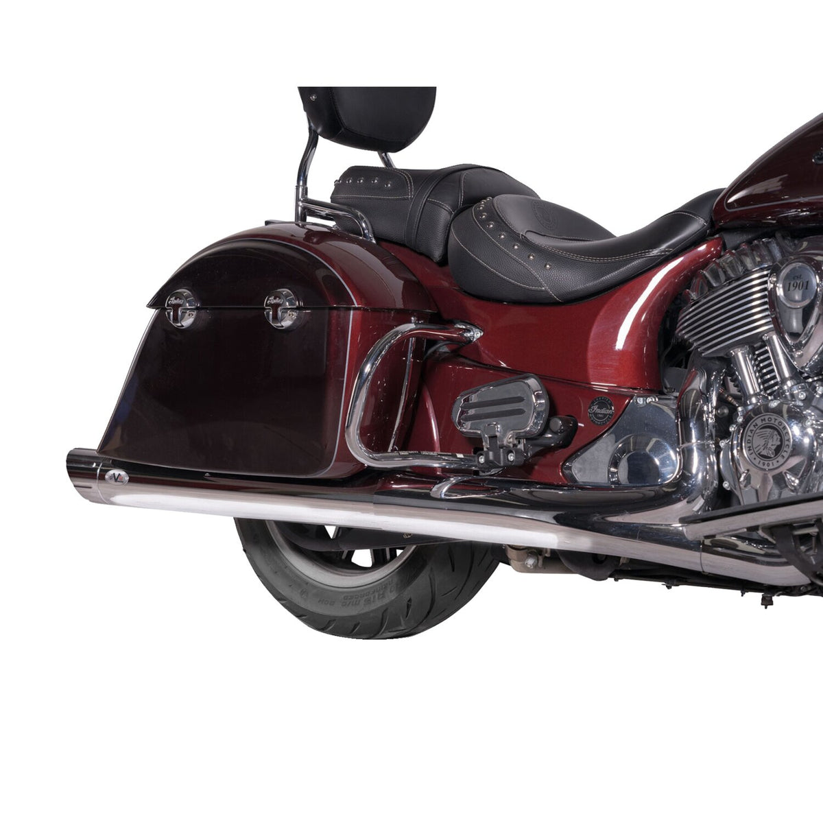 V Performance 100mm Banger slip-on muffler set - Chrome
