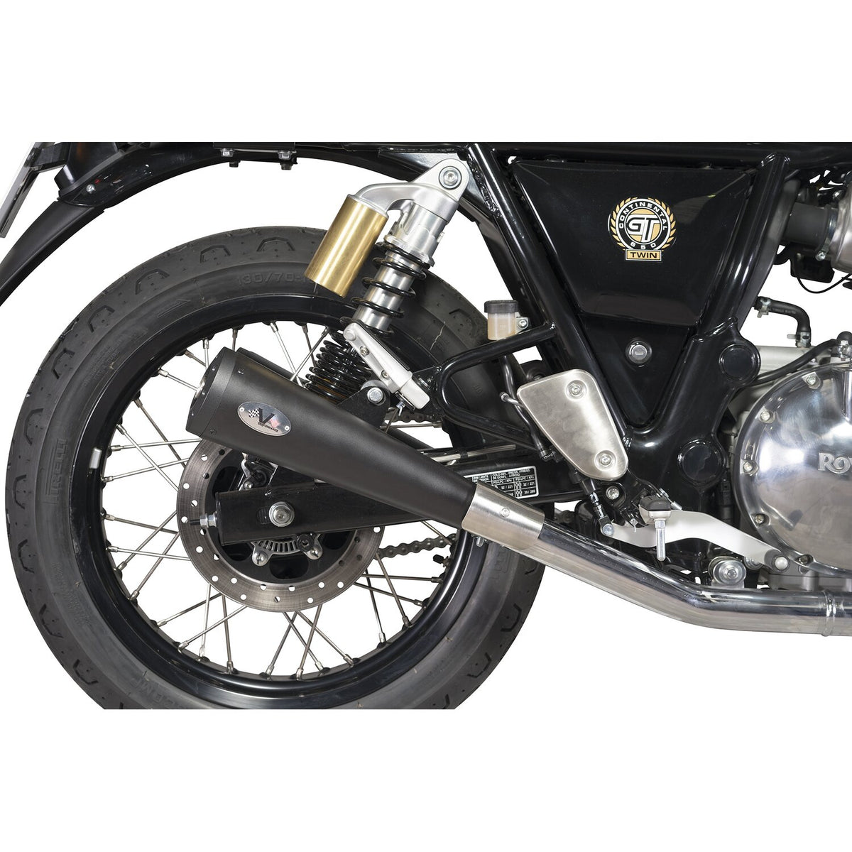 V Performance Max Cone Thunder slip-on muffler set - Black