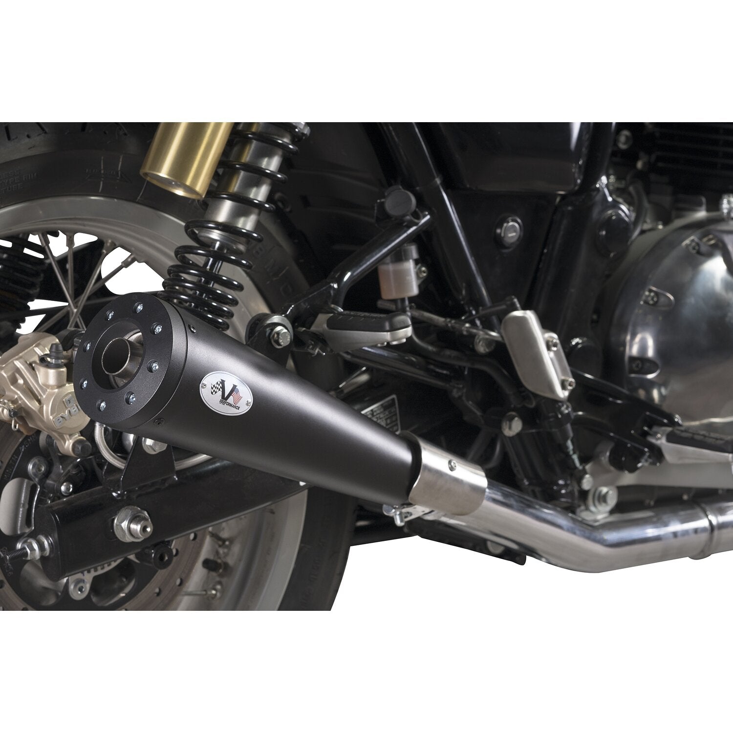 V Performance Max Cone Thunder slip-on muffler set - Black
