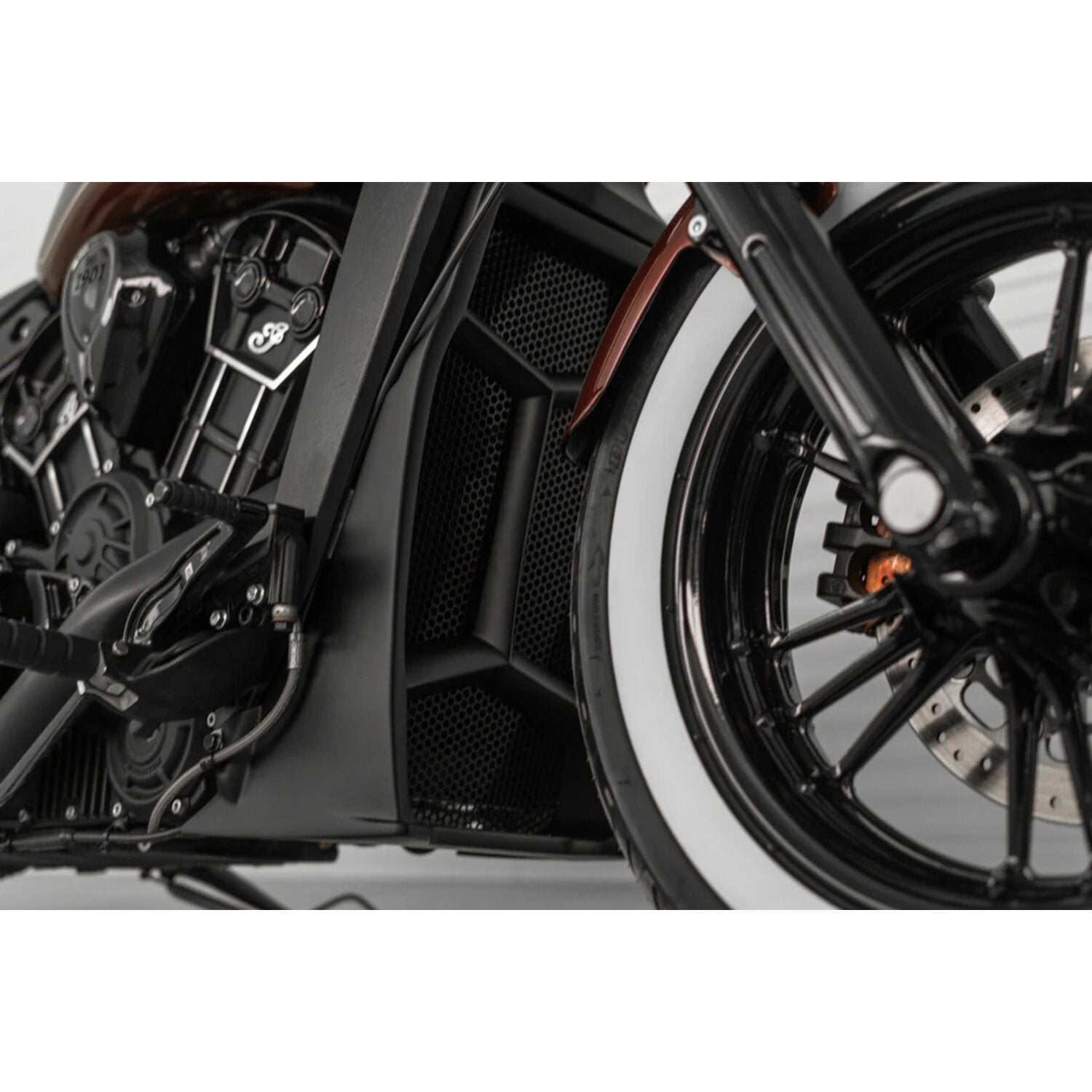 Killer Custom Apache Series Radiator Cover - Black