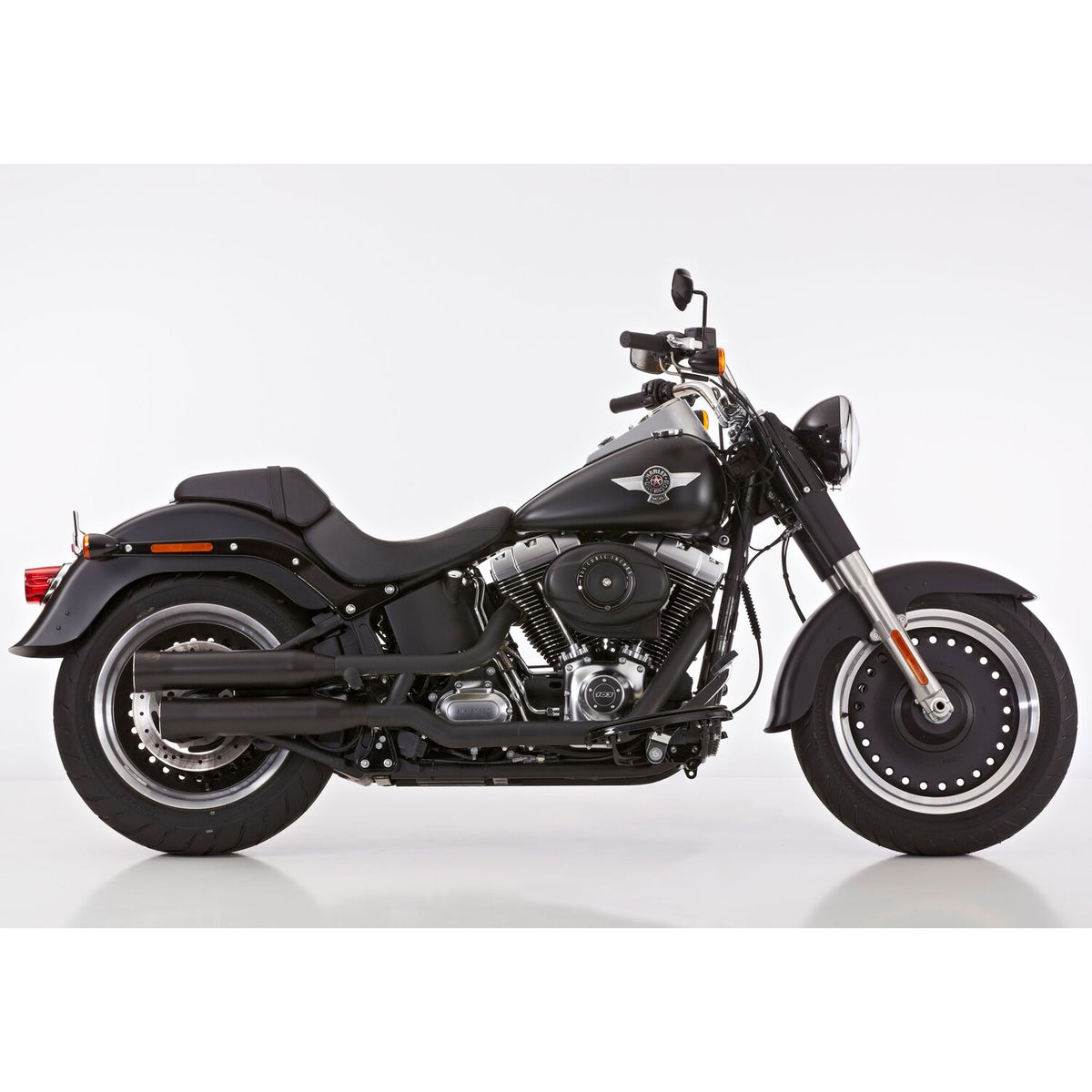 Falcon exhaust Falcon Double groove Slip-ons exhaust Black