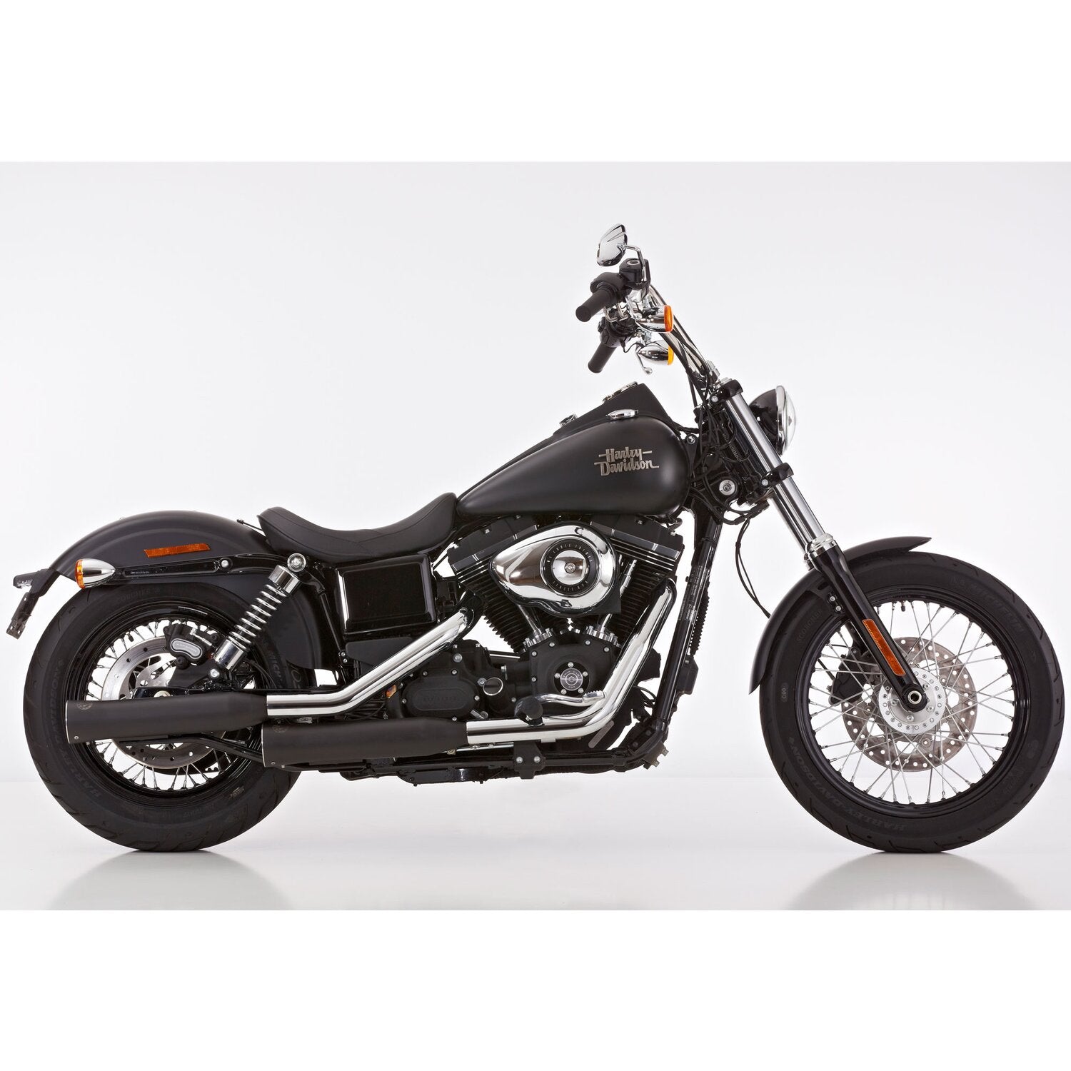 Falcon exhaust Falcon Double groove Slip-ons exhaust Black
