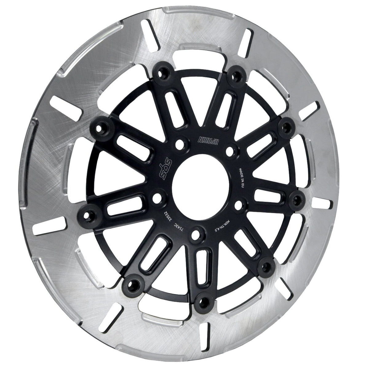 Kodlin by SBS '9-spoke' brake rotor front L/R - Clear