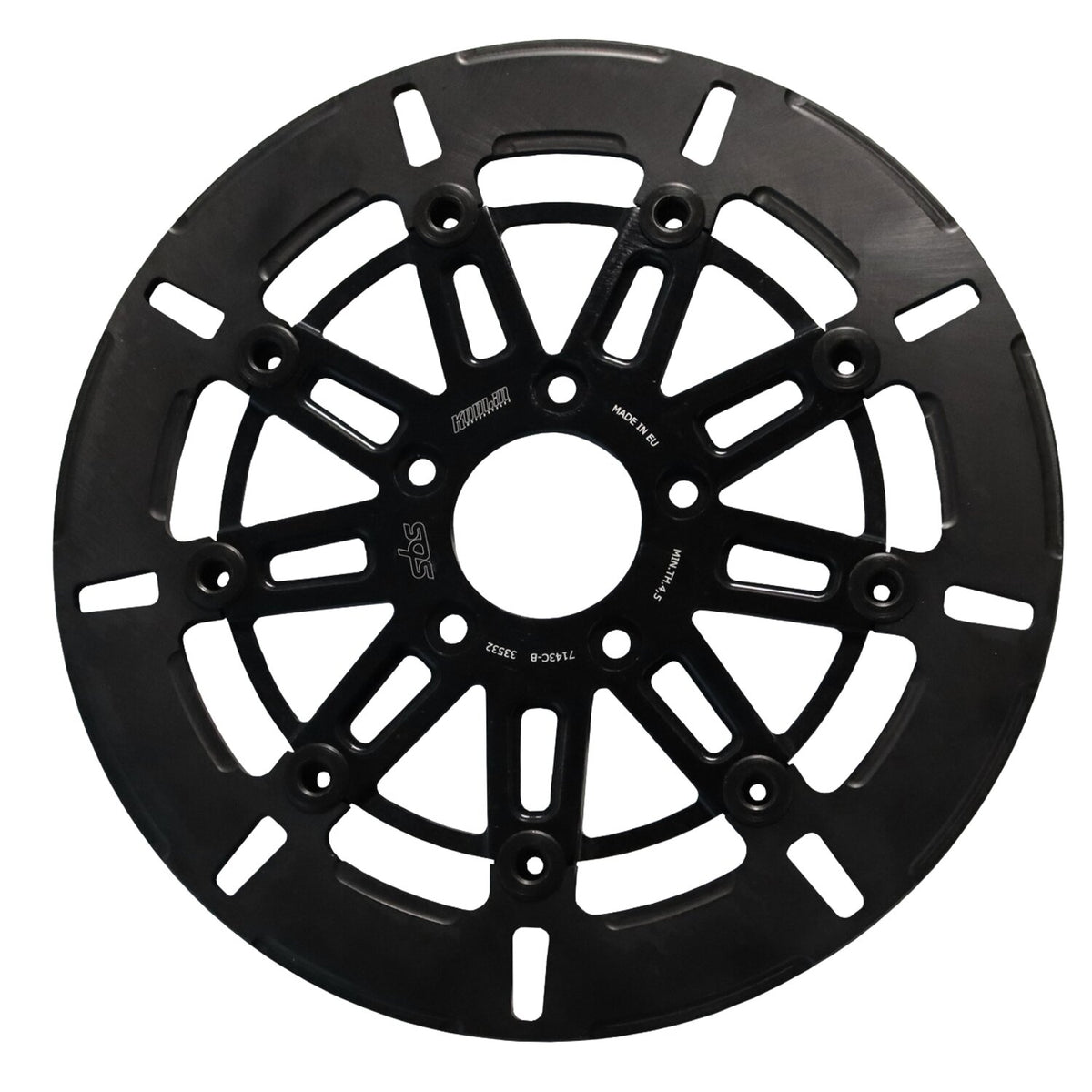 Kodlin by SBS '9-spoke' brake rotor front L/R - Black