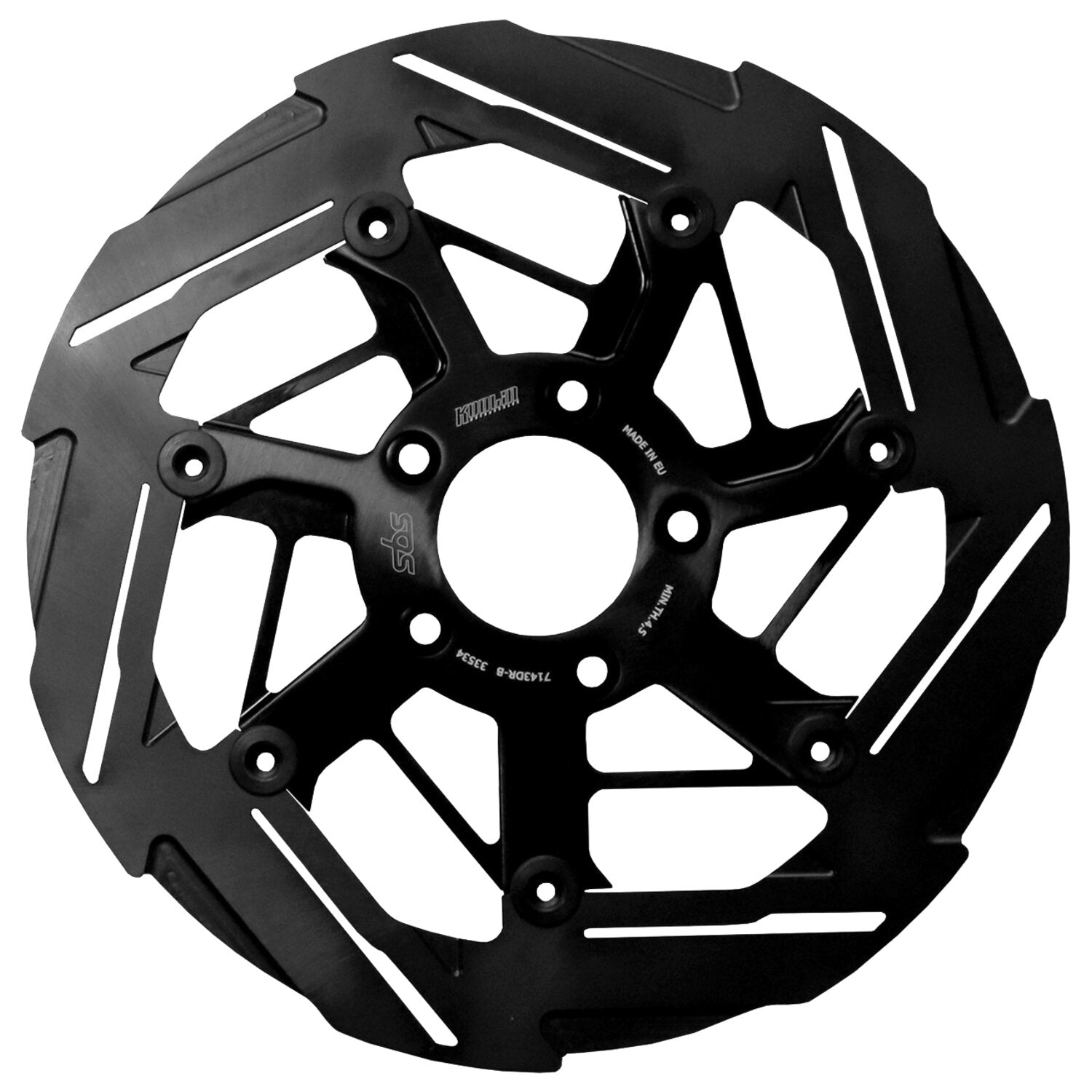 Kodlin by SBS '7-spoke' brake rotor front right - Black