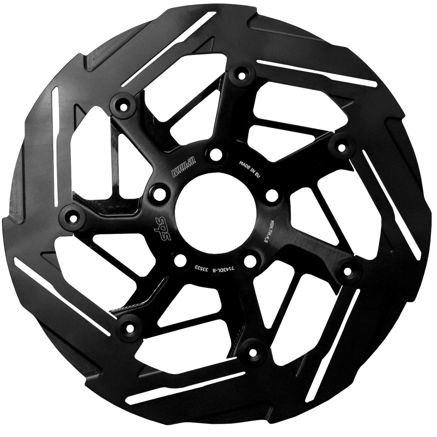Kodlin by SBS '7-spoke' brake rotor front left - Black