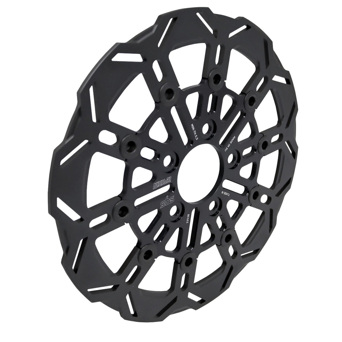 Kodlin by SBS '10-spoke' brake rotor rear - Black