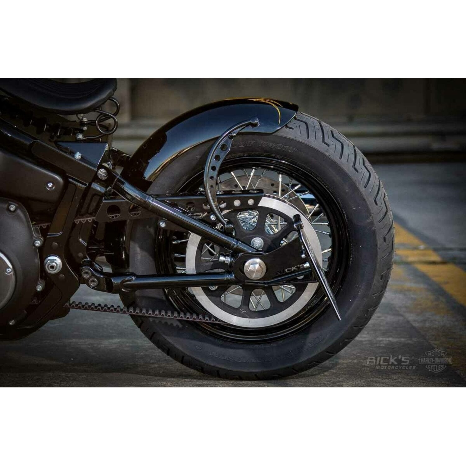 Rick's Motorcycles side mount License plate bracket short