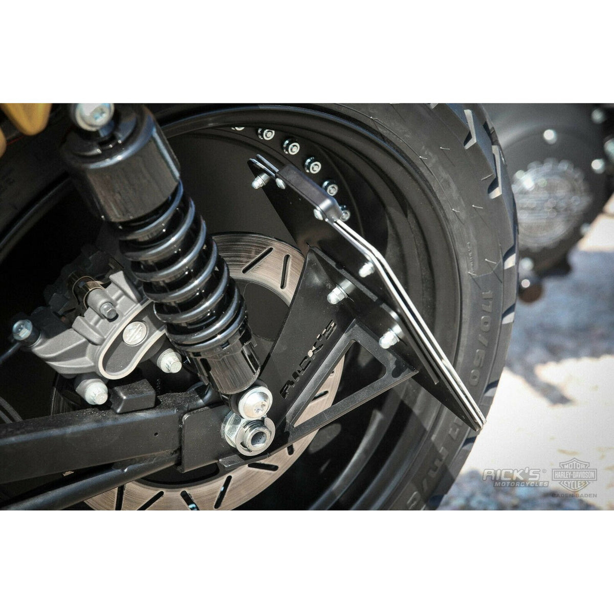 Rick's Motorcycles side mount License plate bracket short