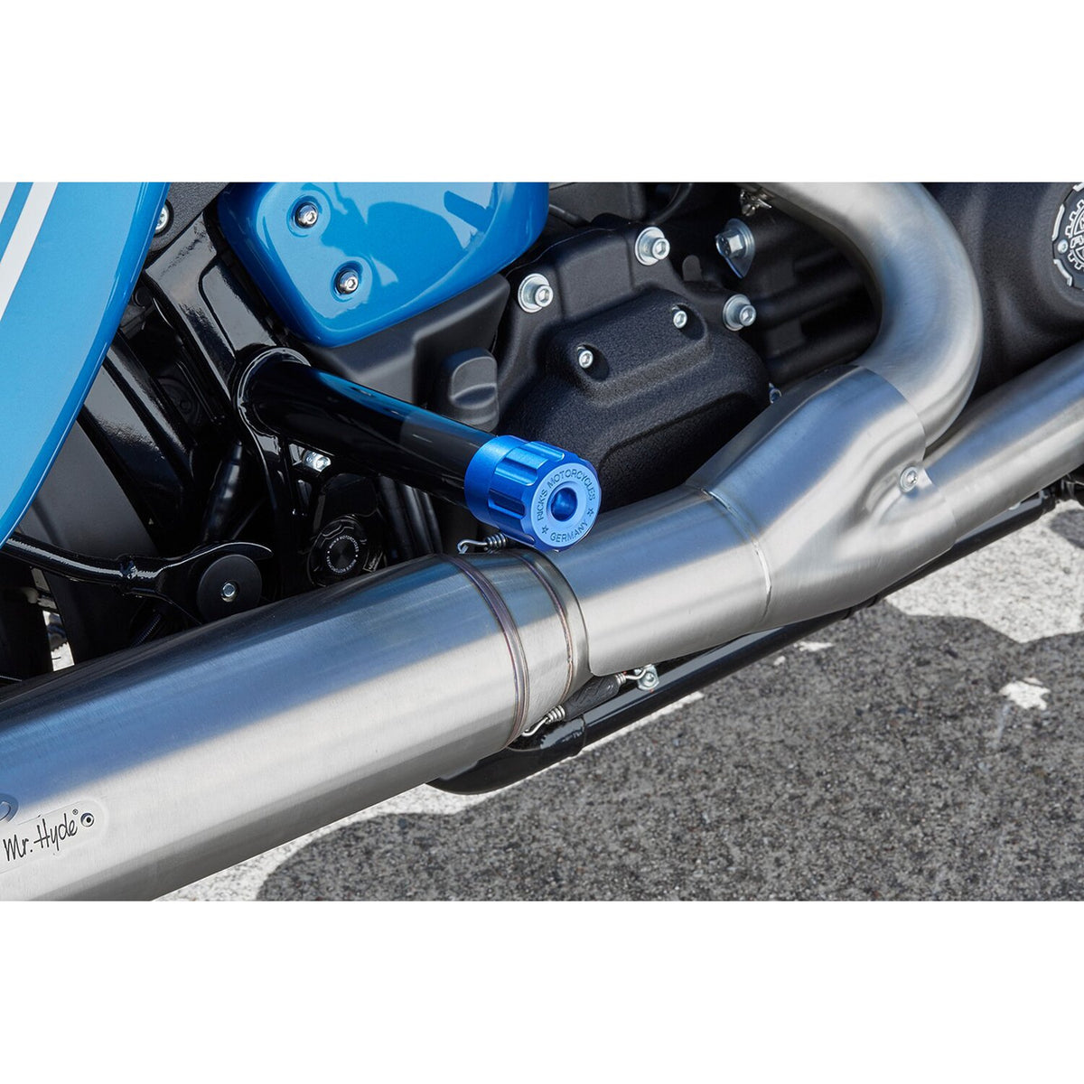 Rick's Motorcycles Clubstyle crashbar end caps - Raw