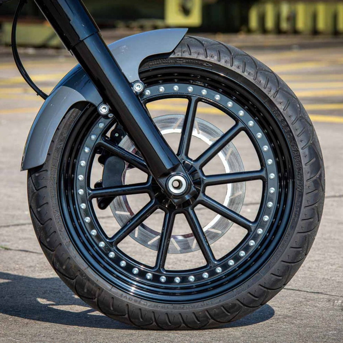 Rick's Motorcycles Softail 18" custom front fender - Long