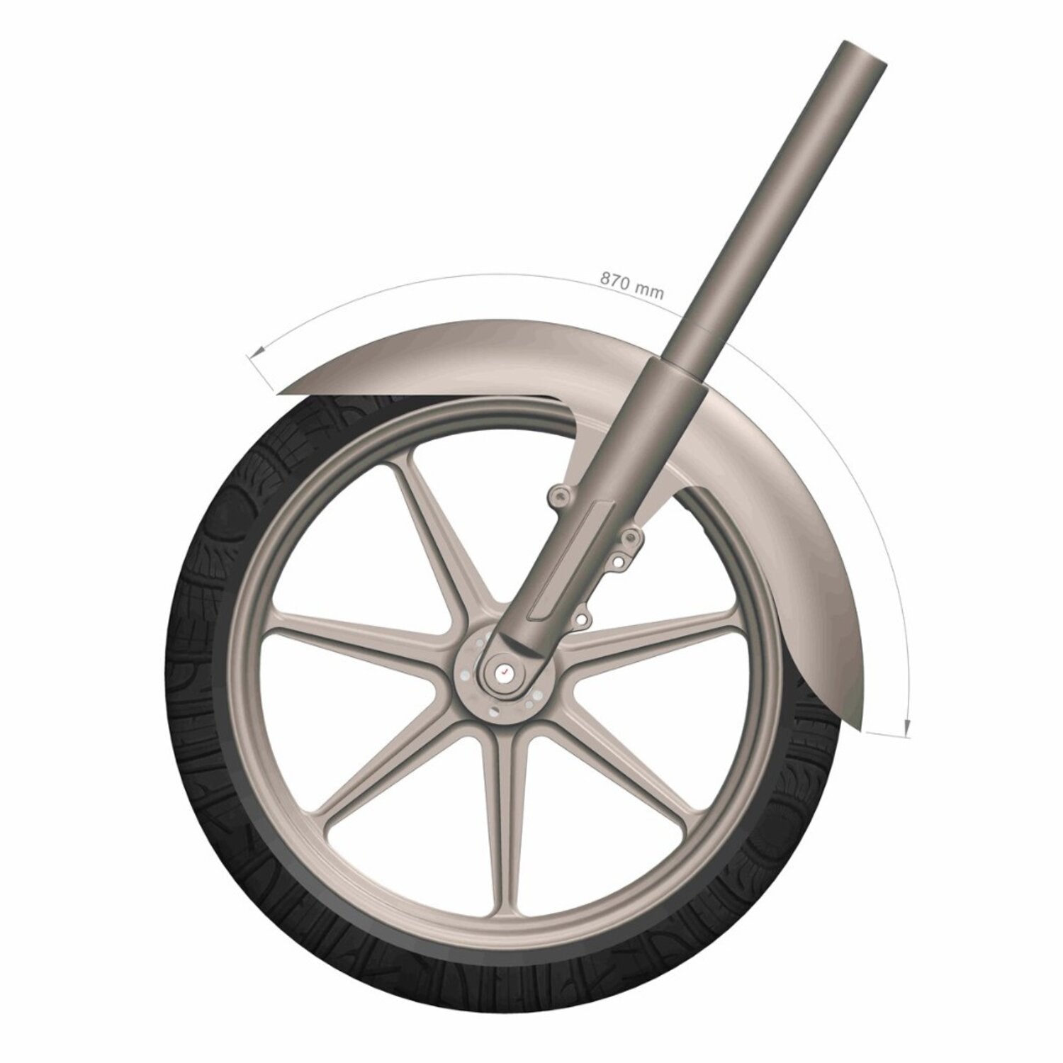 Rick's Motorcycles 21" front fender Touring 'Street-Cut'