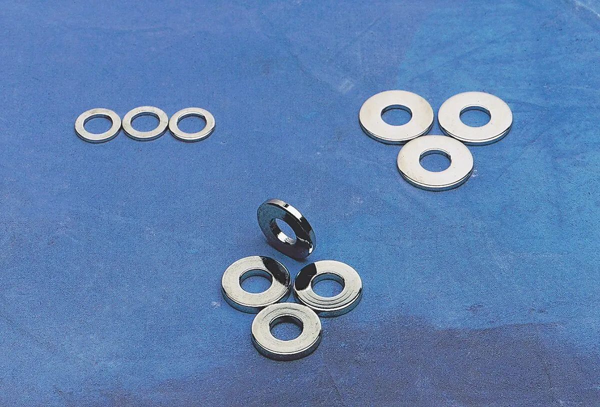 Drag Specialties AN Chrome Washers for Motorcycle