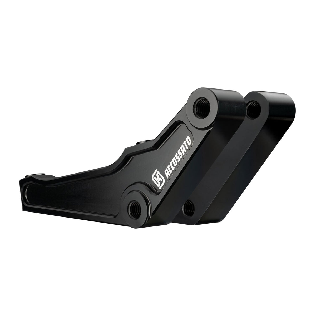 Accossato brake caliper bracket set - 108mm L/R front - Black