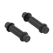 Arlen Ness titanium 12-point foot peg bolt kit - Black 2-pk