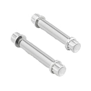Arlen Ness titanium 12-point foot peg bolt kit - Polished
