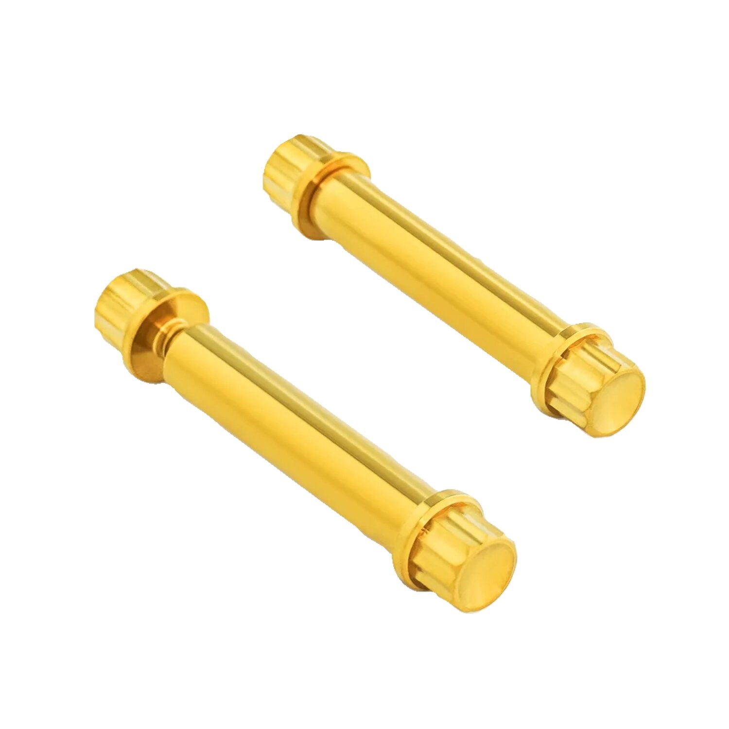 Arlen Ness titanium 12-point foot peg bolt kit - Gold 2-pk