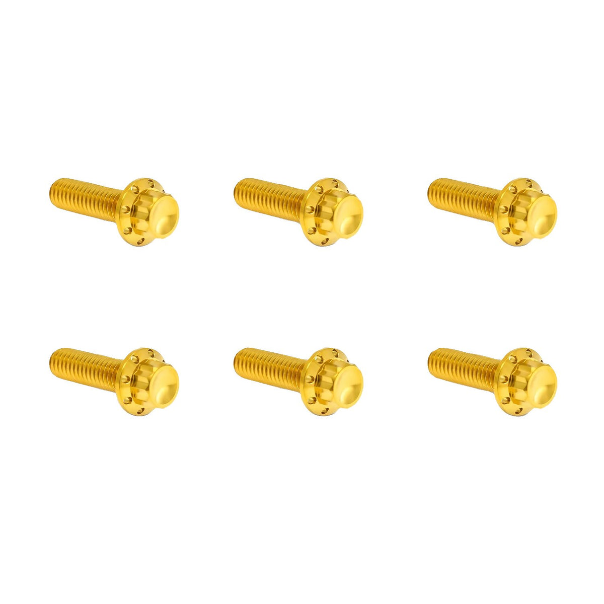 Arlen Ness titanium 12-point transm - top cover bolts - Gold