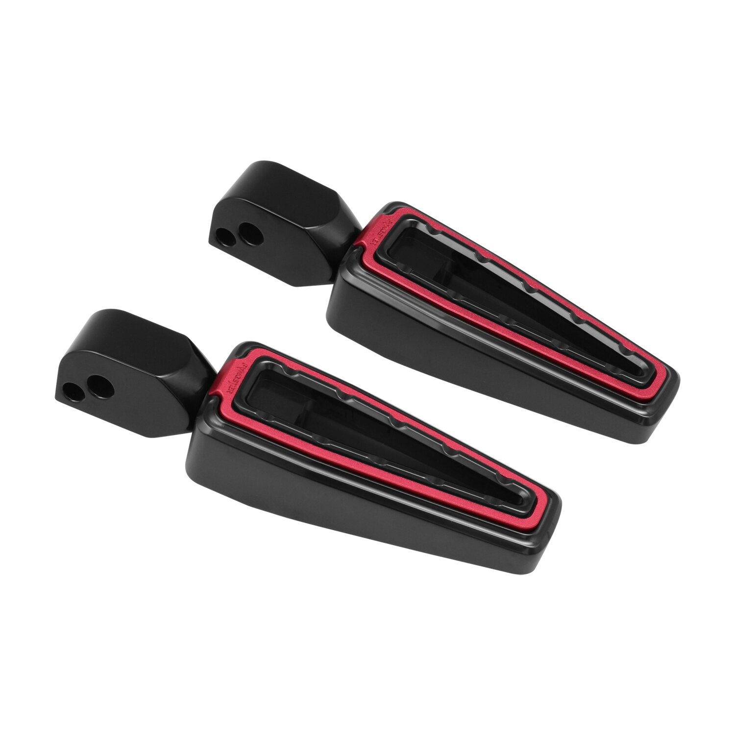 Fangster passenger foot pegs - Black red