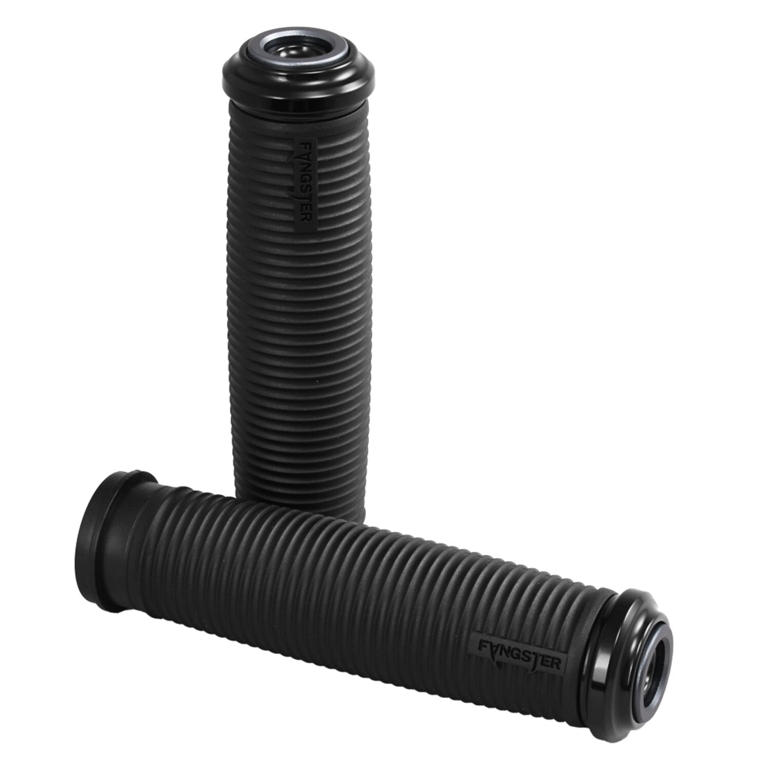 Fangster handlebar grip set - Black smoky