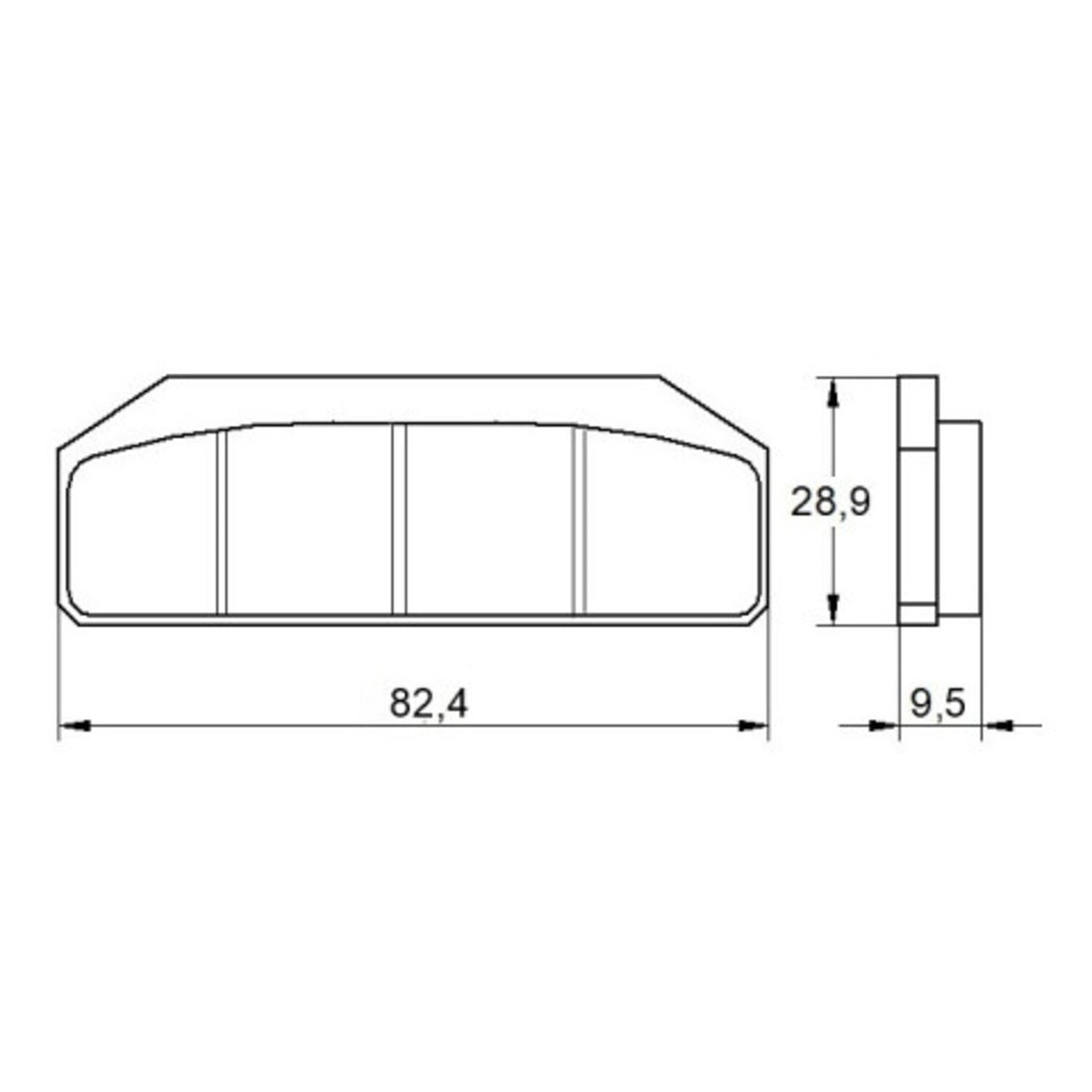 Accossato Brake pad set - Standard