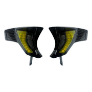 Custom Dynamics turn signal LED vent inserts - Front - Black