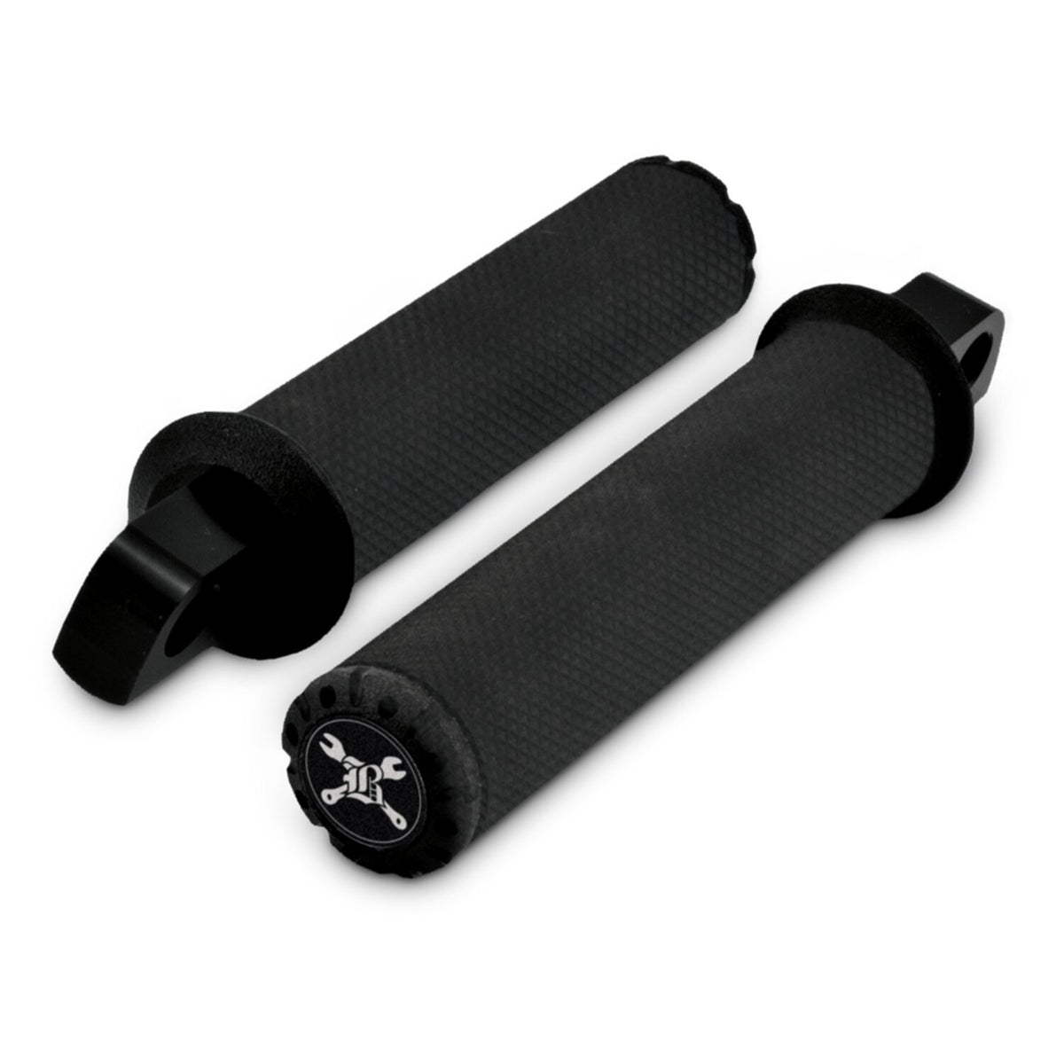 Burly Hawk Footpeg set Billet - Black Textured