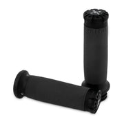 Burly Hawk Billet grip set - Black Textured