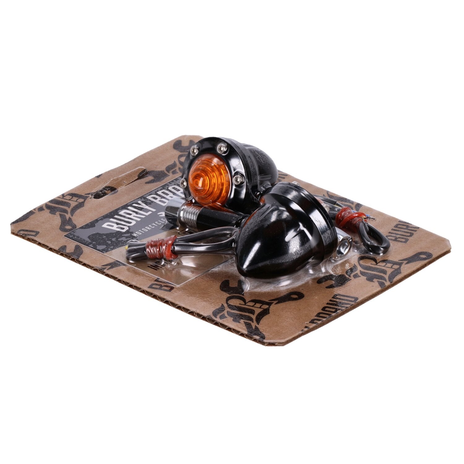 Burly Reaper LED turn signal set - Front - Black