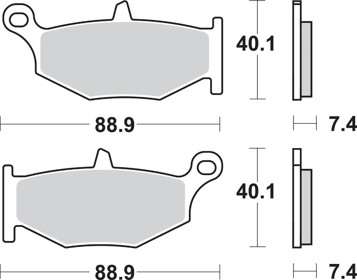 Sbs Ls Street Excel Sintered Bakre Bromsbelägg - Bak
