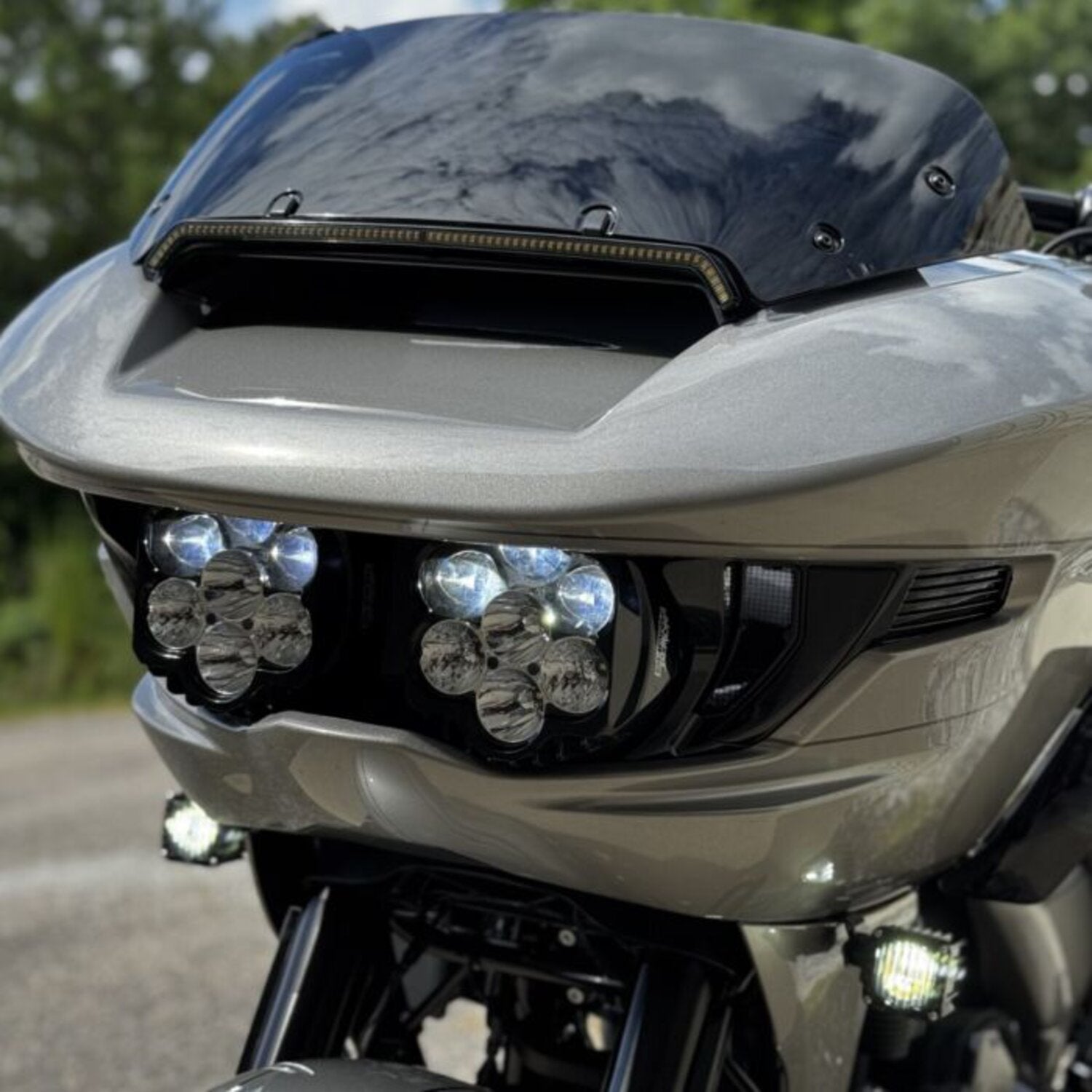 Custom Dynamics Shark Demon LED headlamp kit - White/white