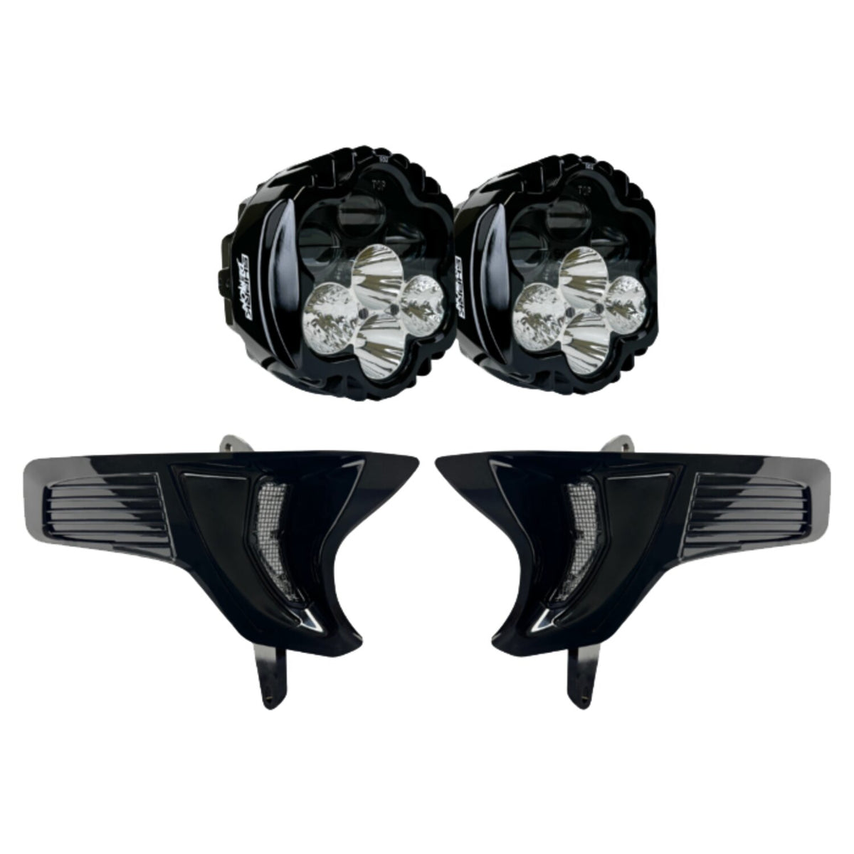 Custom Dynamics Shark Demon LED headlamp kit - White/white