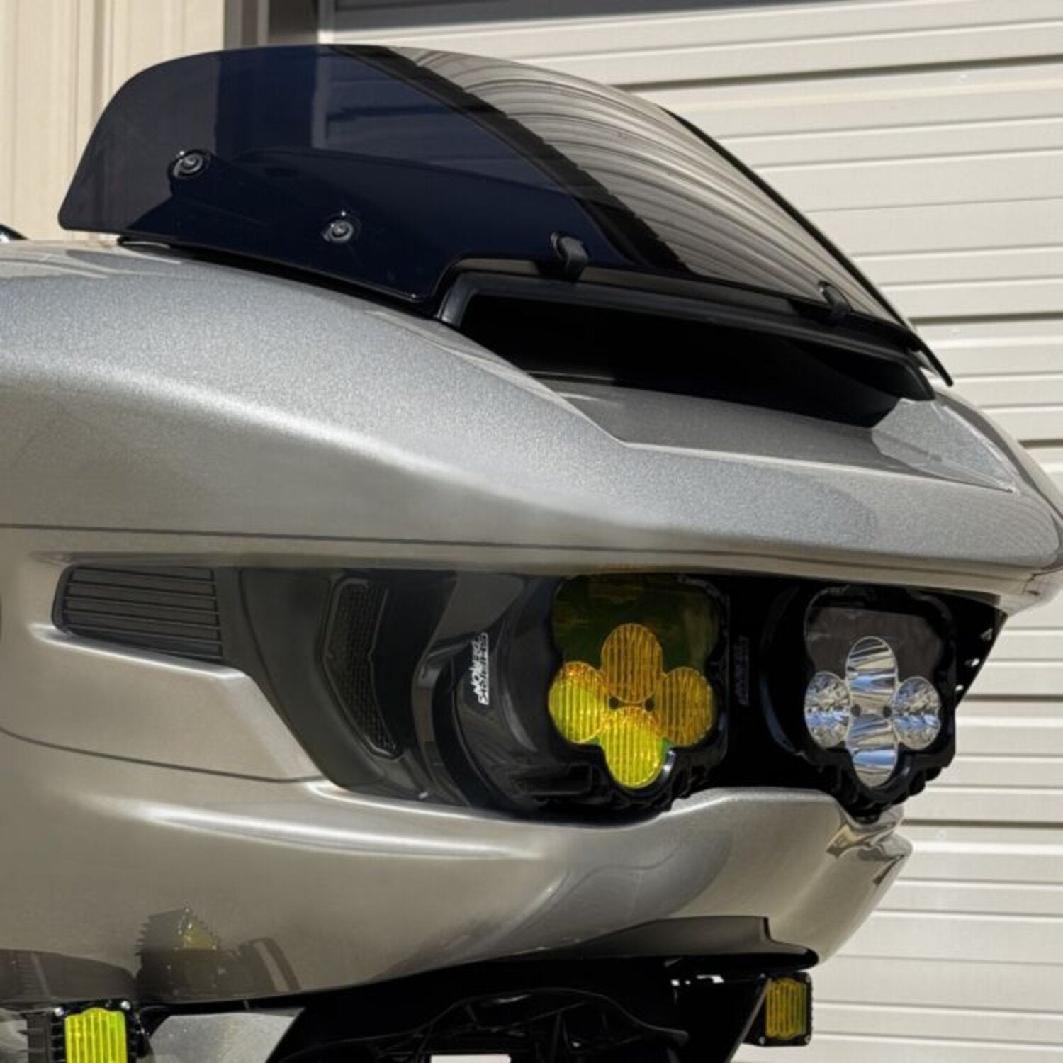 Custom Dynamics Shark Demon LED headlamp kit - White/yellow