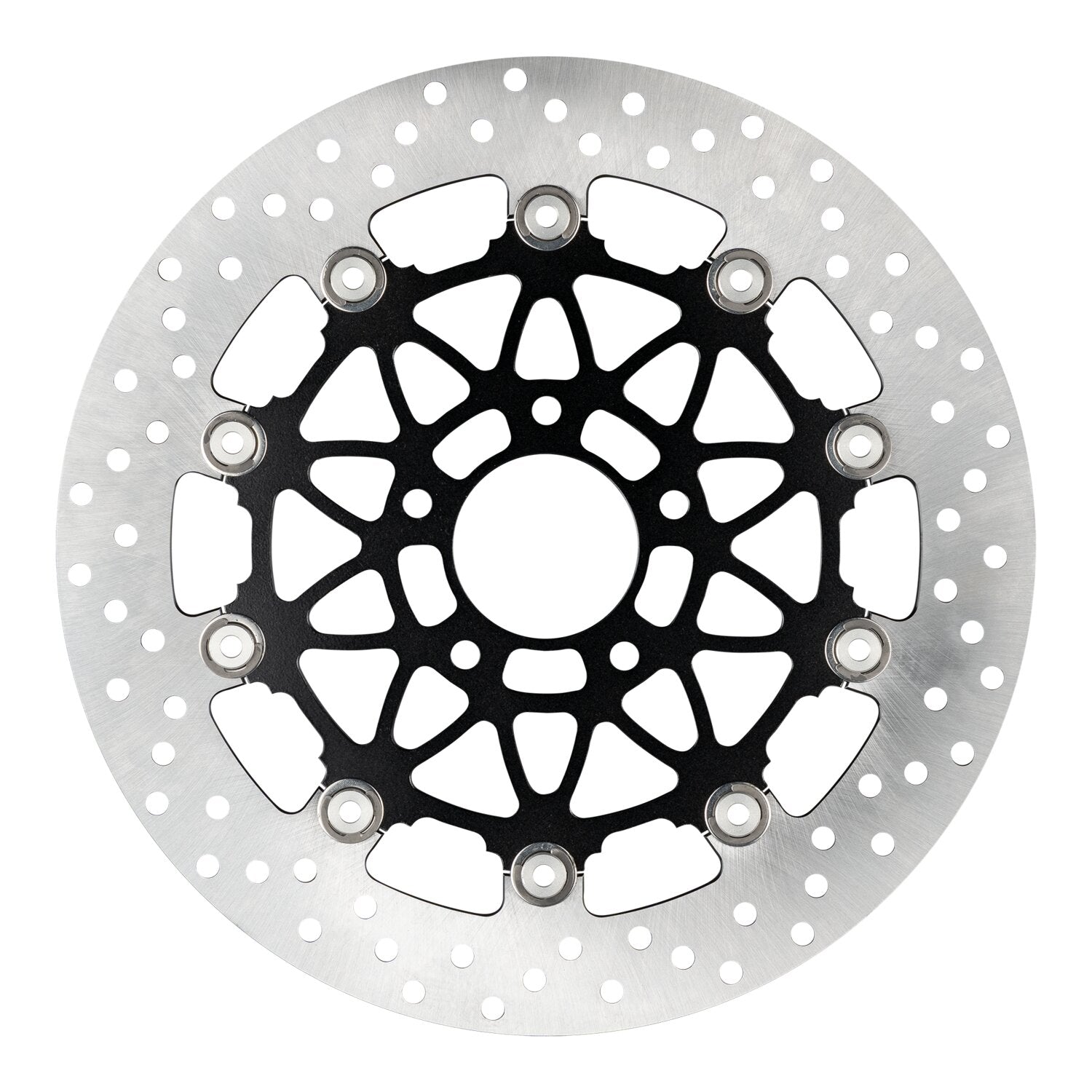Accossato floating brake disc front - Round - Black