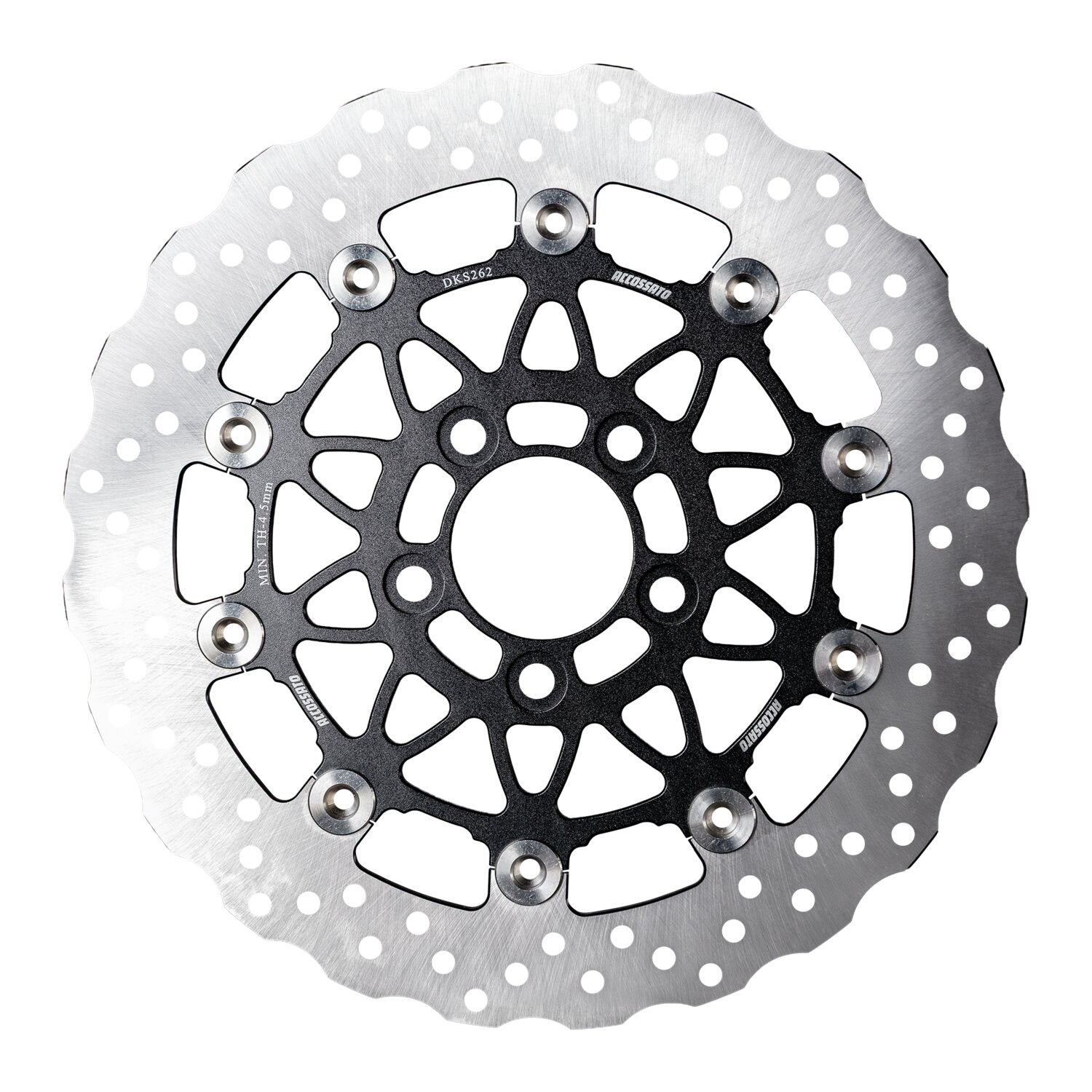 Accossato floating brake disc rear - Wave - Black