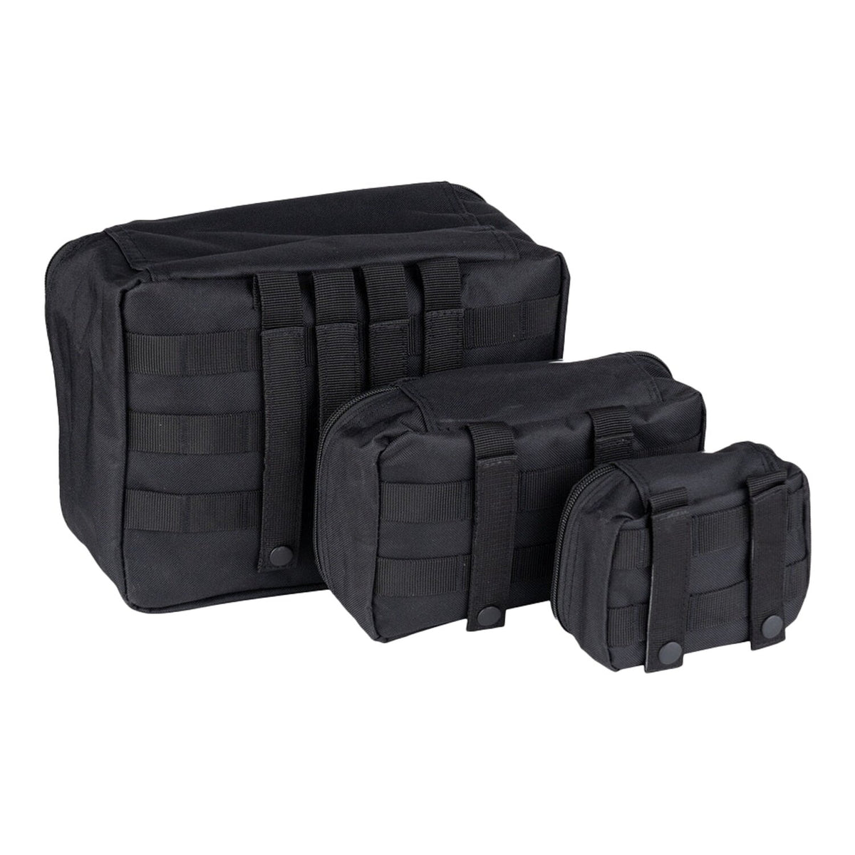 Army Surplus Organizer transparent set 3pcs black