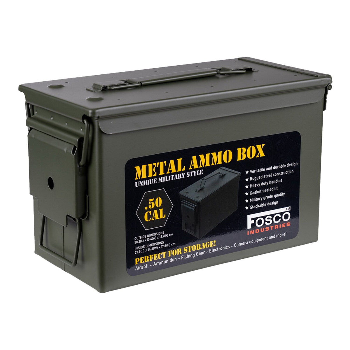 Army Surplus Ammo Punish Skull box black