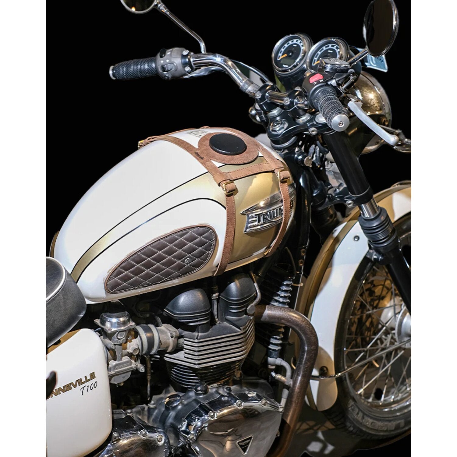 Trip Machine Tank Strap Right Side Fuel Inlet tobacco