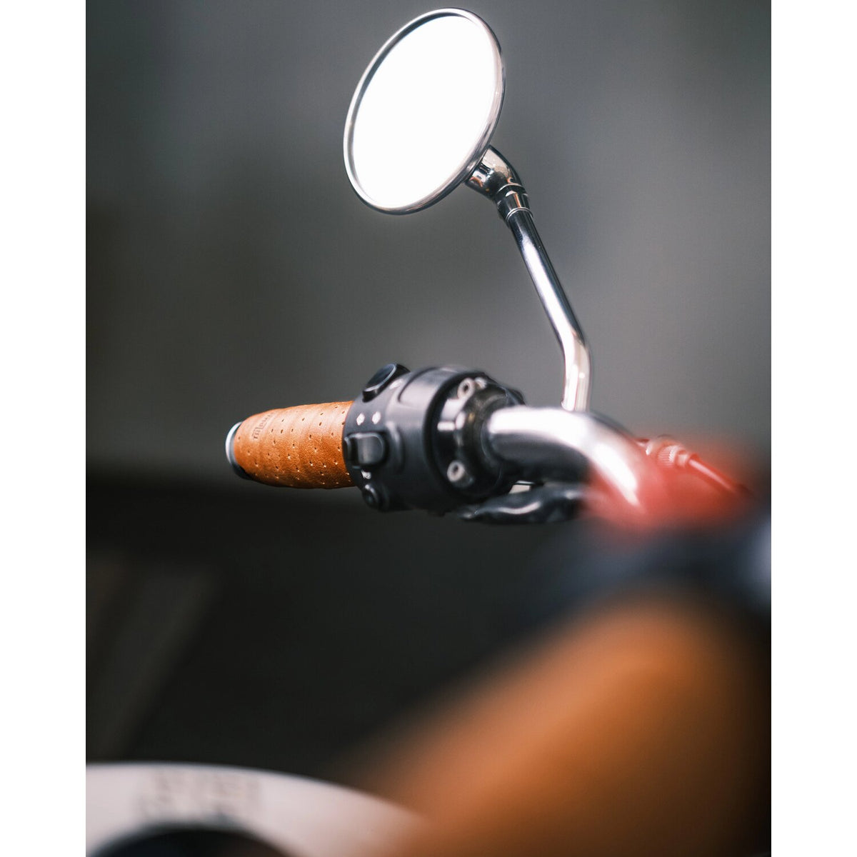 Trip Machine handlebar grip wraps - Vintage Tan perforated