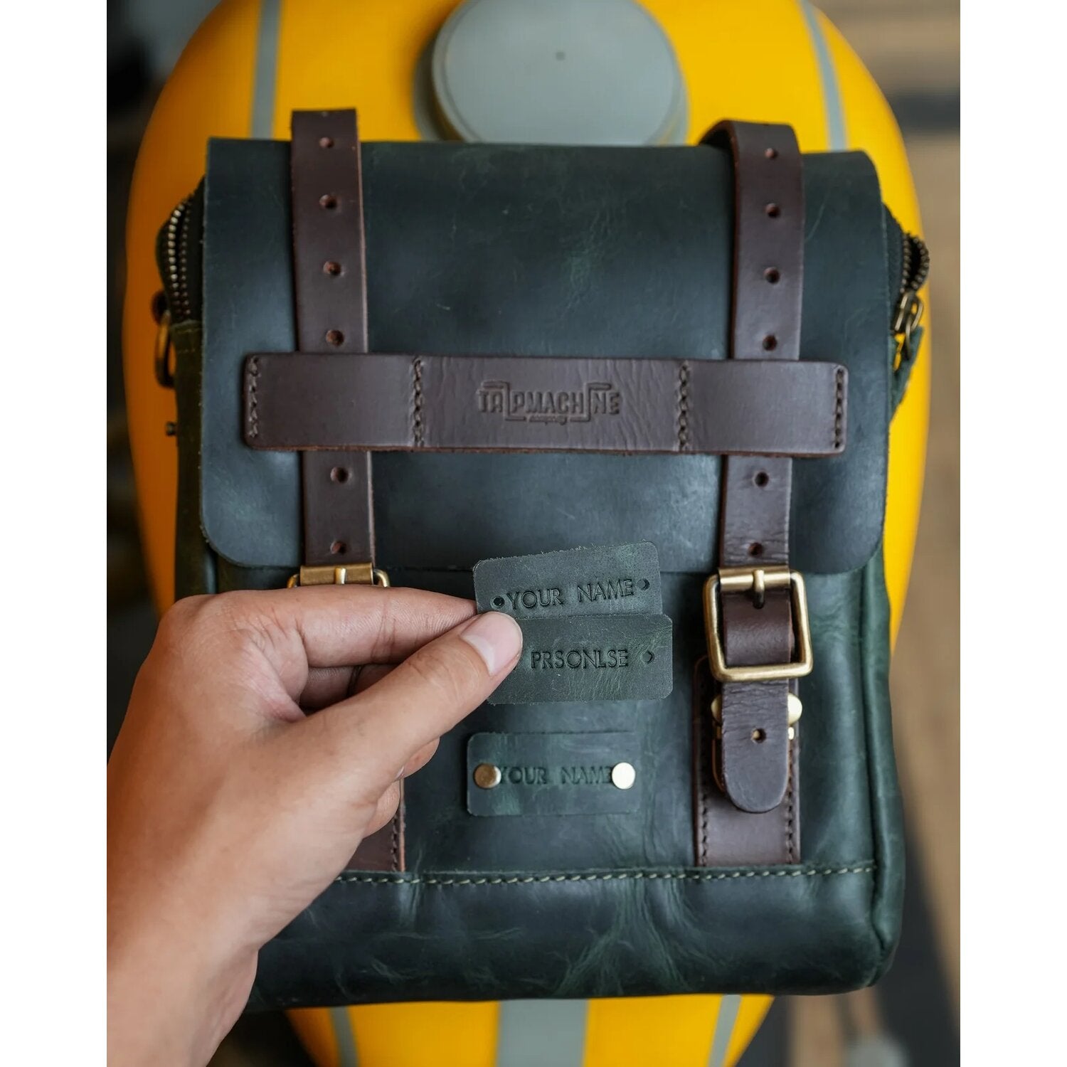 Trip Machine tank and tail bag - 4.4 liter - Forest Green