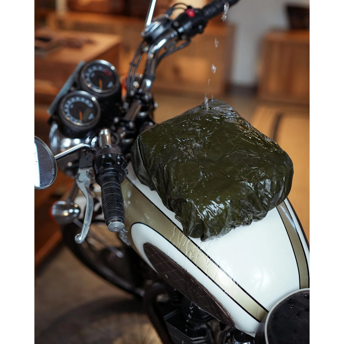 Trip Machine tank and tail bag - 4.4 liter - Forest Green